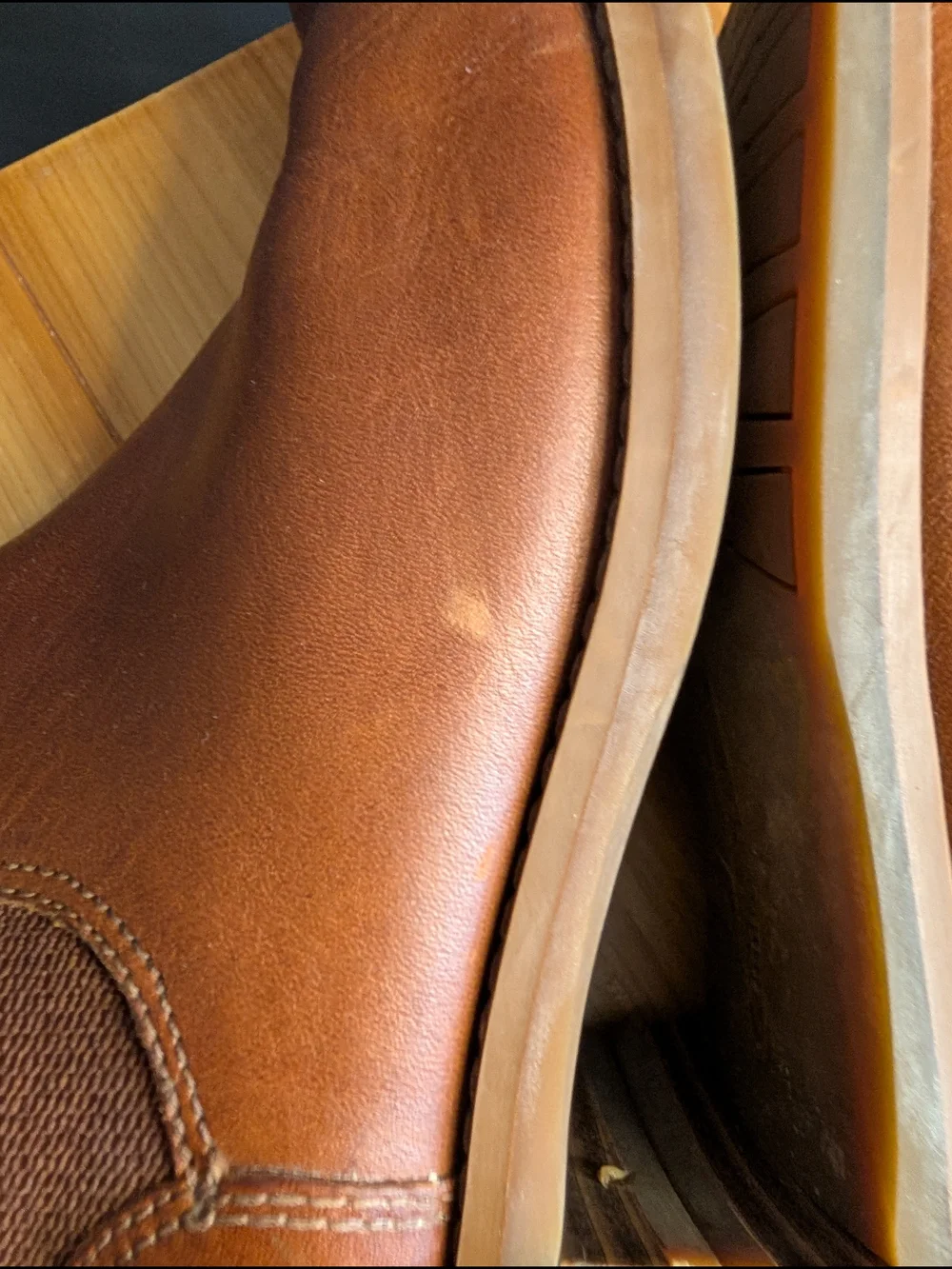 Timberland Magby Low Chelsea Boots Tan Leather Womens Size 8.5